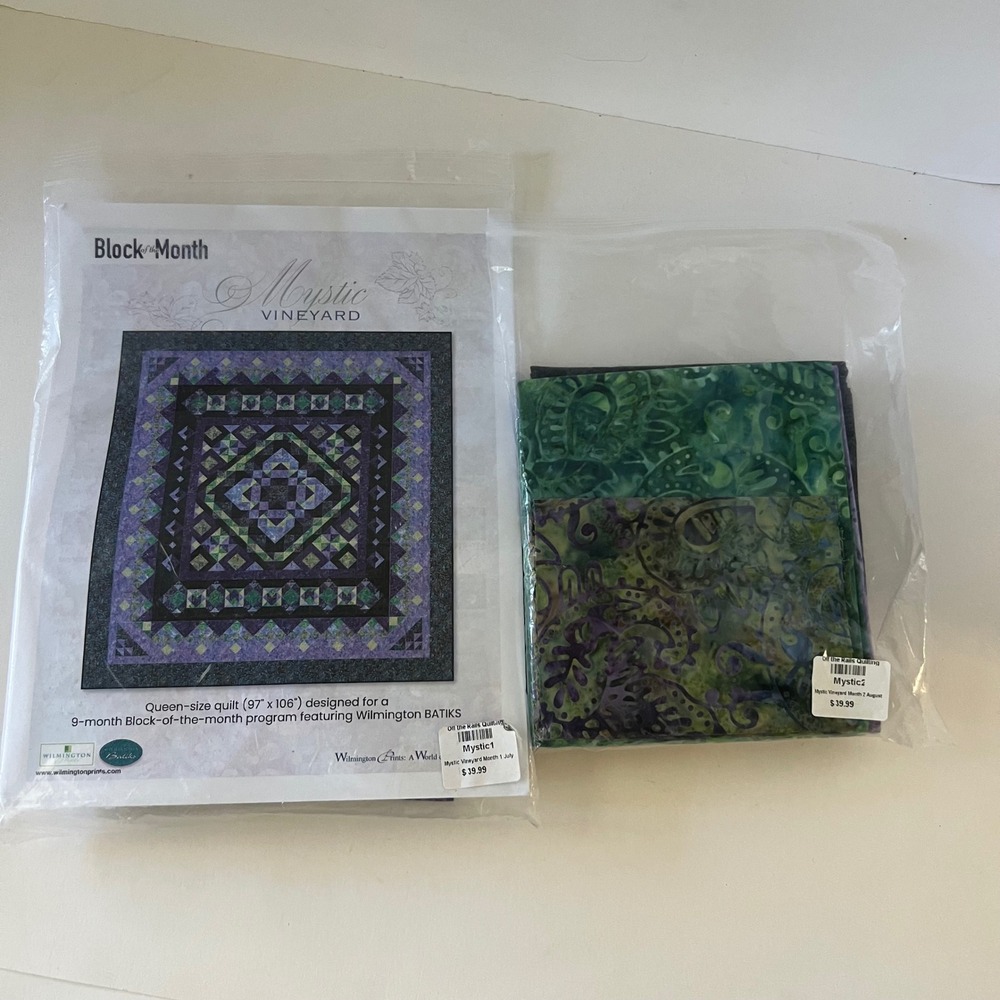Off The Rails Block of The Month Mystic Vineyard Pattern Fabric for Month 1 & 2